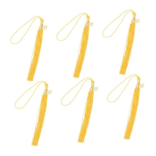 DOITOOL 6 Stück Doktorhut Quaste Dekorationen Abschlusskappe Topper Abschluss Für Sie Schule Zubehör Abschluss Für Ihn Party Abschlusshüte Für Grad Golden Polyester DOITOOL 6 Stück Doktorhut Quaste Dekorationen Abschlusskappe Topper Abschluss Für Sie Schule Zubehör Abschluss Für Ihn Party Abschlusshüte Für Grad Golden Polyester von DOITOOL