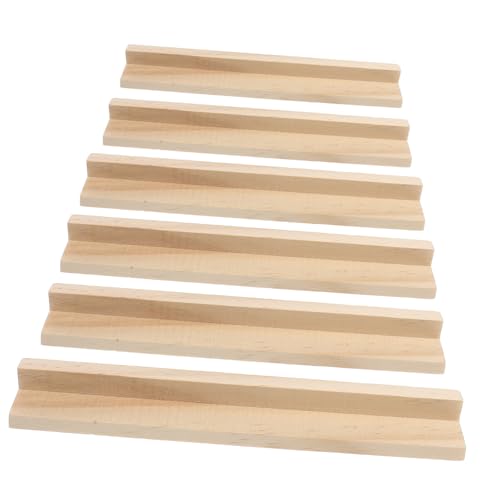 DOITOOL 6 Stück Englische Alphabetbasis Halter Für Dominosteine Briefablagen Für Lebensmittel Domino-Halter-Racks Dominoständer Aus Holz, Dominohalter Kiefernholz Beige DOITOOL 6 Stück Englische Alphabetbasis Halter Für Dominosteine Briefablagen Für Lebensmittel Domino-Halter-Racks Dominoständer Aus Holz, Dominohalter Kiefernholz Beige von DOITOOL