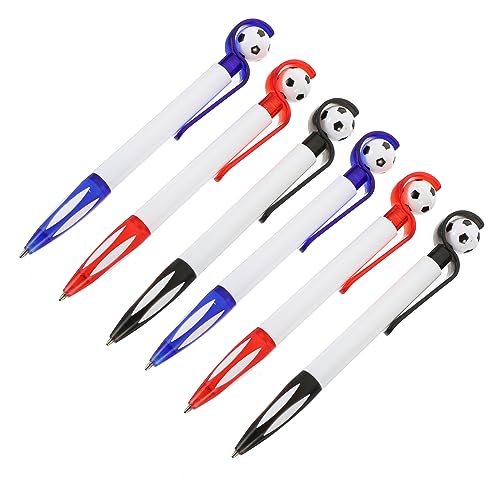 DOITOOL 6 Stück Fußball-former Party Herstellung Fußballgeschenke Schreibstift in Fußballform Kugelschreiber Für Die Schule Schreibstifte Für Das Büro Fußball-goodie-bag-gefälligkeiten Abs von DOITOOL