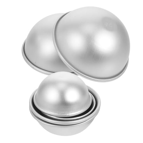 DOITOOL 6 Stück Handgefertigte Seifenformen DIY Badeformen Metallformen Kuchenballform Kuchenball Maker Formenbau Set Form Aus Metall Aluminiumlegierung Silber von DOITOOL