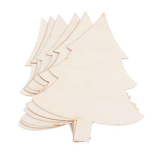 DOITOOL 6 Stück Holz Weihnachtsbaum Bastelset Holzscheiben zum Bemalen Diy Anhänger Blanko Holztags für Weihnachtsdeko und Handarbeit mit Glatter Oberfläche für Familienbasteln DOITOOL 6 Stück Holz Weihnachtsbaum Bastelset Holzscheiben zum Bemalen Diy Anhänger Blanko Holztags für Weihnachtsdeko und Handarbeit mit Glatter Oberfläche für Familienbasteln von DOITOOL
