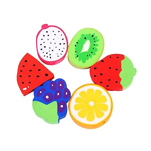DOITOOL 6 Stück Kreative Radiergummis in Obstform Weiche Langlebige Schreibwaren für Schüler Schule Sammler Geschenkideen Vielseitig und Tragbar DOITOOL 6 Stück Kreative Radiergummis in Obstform Weiche Langlebige Schreibwaren für Schüler Schule Sammler Geschenkideen Vielseitig und Tragbar von DOITOOL