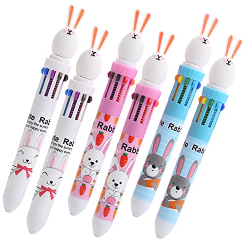 DOITOOL 6 Stück Kugelschreiber lustige Stifte für rosa Stifte süße Stifte Farbstifte Stifte für die Schule Multicolor -Stifte Mehrfarbige Stifte für Plastik von DOITOOL