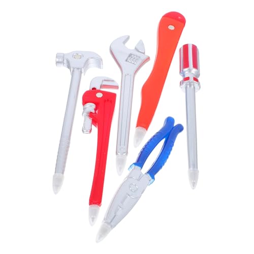 DOITOOL 6 Stück Magnetische Werkzeug Kugelschreiber mit Stabilem Kunststoffgehäuse Lustige Schreibstifte für Büro Schule und Zuhause Praktische Geschenkidee für Schüler und Lehrer von DOITOOL