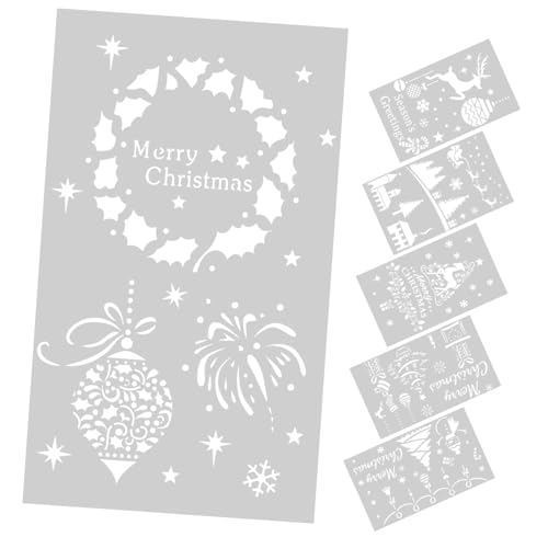 DOITOOL 6 Stück Malvorlage Stichworte Baum thematisiert Herstellung Weihnachten Dekorationen Wandmalerei Schablonen Kunstbedarf Schablonen zum Malen an Wänden das Haustier DOITOOL 6 Stück Malvorlage Stichworte Baum thematisiert Herstellung Weihnachten Dekorationen Wandmalerei Schablonen Kunstbedarf Schablonen zum Malen an Wänden das Haustier von DOITOOL
