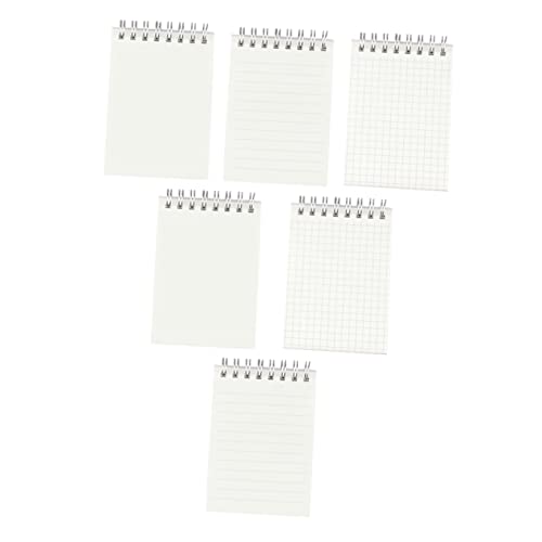 DOITOOL 6 Stück Mini Notizbücher Notizblöcke Taschennotizbuch Kleiner Notizblock Notizen Kleine Spiralnotizbücher Tagebuch Weiß To Do Notizbuch Einband Taschennotizblock DOITOOL 6 Stück Mini Notizbücher Notizblöcke Taschennotizbuch Kleiner Notizblock Notizen Kleine Spiralnotizbücher Tagebuch Weiß To Do Notizbuch Einband Taschennotizblock von DOITOOL