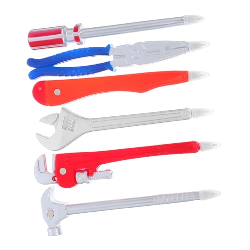 DOITOOL 6 Stück Multipurpose Kugelschreiber in Werkzeugform Magnetisch aus Robustem Kunststoff Glattes Schreiben Lustige Schreibwaren für Schule Büro Zuhause Geschenkidee für Erwachsene von DOITOOL