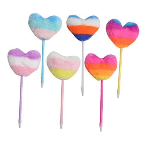 DOITOOL 6 Stück Plüsch-Kugelschreiber Neuheit Kugelschreiber dekorative Stifte Flauschiger Kugel-Plüschstift entzückender flauschiger Kugelschreiber Flauschiger Bommelstift Plastik DOITOOL 6 Stück Plüsch-Kugelschreiber Neuheit Kugelschreiber dekorative Stifte Flauschiger Kugel-Plüschstift entzückender flauschiger Kugelschreiber Flauschiger Bommelstift Plastik von DOITOOL