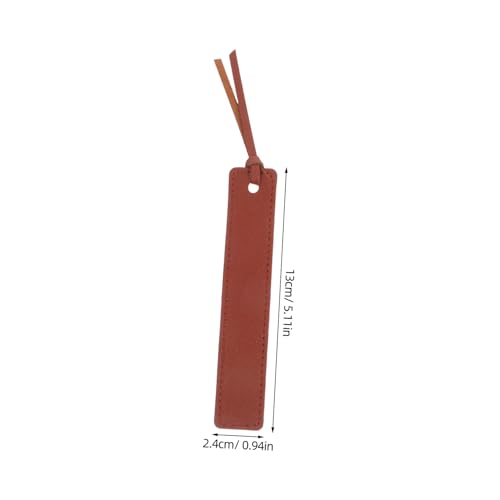 DOITOOL 6 Stück Pu-leder Lesezeichen Handgenäht Dünn Vielseitig für Leser Buchliebhaber Studenten Retro Stil mit Lederband in Schwarz Hellbraun Dunkelbraun Beige Silber von DOITOOL