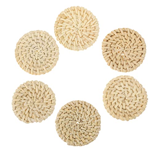 DOITOOL 6 Stück Rattan Woven Ohrringe Bohemian Schmuck Anhänger DIY Bastelbedarf für Kreative Projekte Langlebig und Ansprechend für Persönliche Designs von DOITOOL