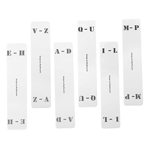 DOITOOL 6 Stück Sortierkarte aufzeichnen Schallplatten Registerkarten Vinyl-Klassifizierungskarte Vinyl-Indexkarte Karteikarte für die Regalaufbewahrung vertikales Etikett Acryl Weiß DOITOOL 6 Stück Sortierkarte aufzeichnen Schallplatten Registerkarten Vinyl-Klassifizierungskarte Vinyl-Indexkarte Karteikarte für die Regalaufbewahrung vertikales Etikett Acryl Weiß von DOITOOL