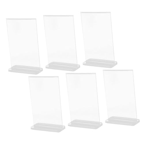 DOITOOL 6 Stück Stehensschild Anzeigen Steht Für Anzeige Dokumentieren Anzeigen Von Schildern Einzelhandel Menüschildhalter Code Gestell Stand Tisch Menüständer Staffelei Transparent Acryl DOITOOL 6 Stück Stehensschild Anzeigen Steht Für Anzeige Dokumentieren Anzeigen Von Schildern Einzelhandel Menüschildhalter Code Gestell Stand Tisch Menüständer Staffelei Transparent Acryl von DOITOOL