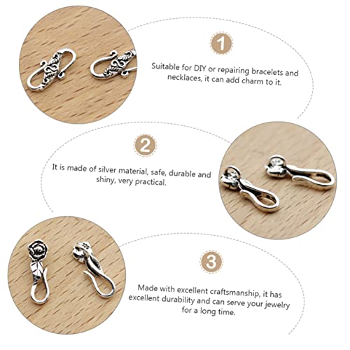 DOITOOL 6 Stück Sterling Silber DIY Armband Verschluss Teilig Langlebige Sichere Schmuckverbinder mit Doppelkopf Karabiner für Handgefertigte Perlenarmbänder Installieren Vielseitig DOITOOL 6 Stück Sterling Silber DIY Armband Verschluss Teilig Langlebige Sichere Schmuckverbinder mit Doppelkopf Karabiner für Handgefertigte Perlenarmbänder Installieren Vielseitig von DOITOOL