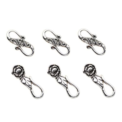 DOITOOL 6 Stück Sterling Silber DIY Schmuck Verschluss S Haken Teiliges Vielseitiger Armband Verschluss Installieren Eleganter Schmuckverbinder für Handgemachte Perlenarmbänder DOITOOL 6 Stück Sterling Silber DIY Schmuck Verschluss S Haken Teiliges Vielseitiger Armband Verschluss Installieren Eleganter Schmuckverbinder für Handgemachte Perlenarmbänder von DOITOOL