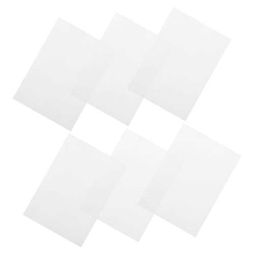 DOITOOL 6 Stück Stickstabilisator stickmuster stickmotive Stoffstabilisator Erwachsene Waschstabilisatoren Nähen Haftvlies für Maschinenstickerei Stabilisator für bedruckbares Papier Weiß von DOITOOL