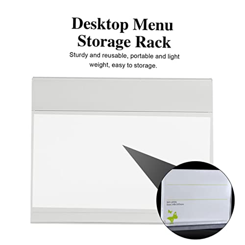 DOITOOL 6 Stück Teiliges Acryl Preisschildhalter Horizontal Transparenter Retail Price Tag Holder für Supermarkt Restaurant Schule Praktisches Freistehendes Design Platzsparend Einfache von DOITOOL