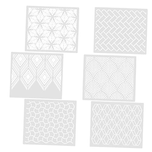 DOITOOL 6 Stück Teiliges Cake Decorating Schablonen Langlebigem Pet für Diy Tortendekoration Mousse Buttercreme Kaffee Wiederverwendbar Präzise Hohles Muster Sicher und Kinderfreundlich von DOITOOL