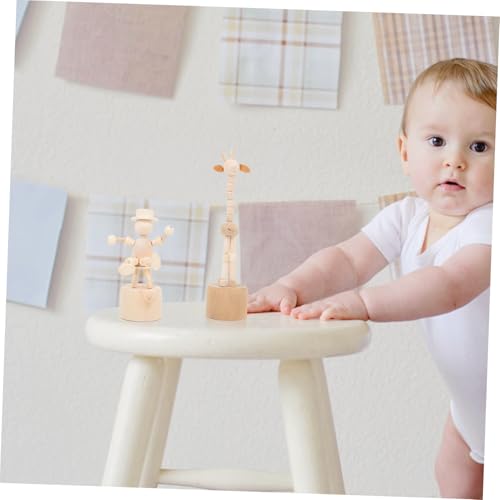 DOITOOL 6 Stück Teiliges DIY Holzspielzeug für Bemalen Natürliche und Umweltfreundliche Holzfiguren Kleine Holzpuppen Giraffen Kreative Tischdekoration und Handwerksvergnügen DOITOOL 6 Stück Teiliges DIY Holzspielzeug für Bemalen Natürliche und Umweltfreundliche Holzfiguren Kleine Holzpuppen Giraffen Kreative Tischdekoration und Handwerksvergnügen von DOITOOL
