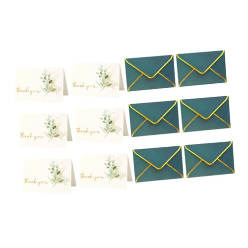 DOITOOL 6 Stück Teiliges Dankeskarten mit Umschlägen Elegante Blanko Klappkarten für Hochzeiten Geburtstagsfeiern und Besondere Anlässe zur Persönlichen von Kunden DOITOOL 6 Stück Teiliges Dankeskarten mit Umschlägen Elegante Blanko Klappkarten für Hochzeiten Geburtstagsfeiern und Besondere Anlässe zur Persönlichen von Kunden von DOITOOL