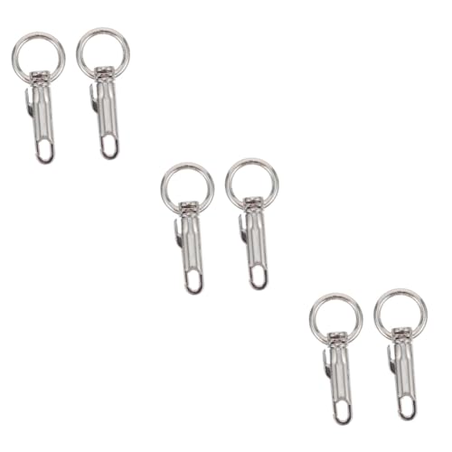 DOITOOL 6 Stück Teiliges Diy Snap Haken Karabiner Schlüsselanhänger Schnappverschluss Robust für Taschen Handtaschen Zubehör Einfache Bedienung Vielseitig für Schlüssel Lanyard und DOITOOL 6 Stück Teiliges Diy Snap Haken Karabiner Schlüsselanhänger Schnappverschluss Robust für Taschen Handtaschen Zubehör Einfache Bedienung Vielseitig für Schlüssel Lanyard und von DOITOOL