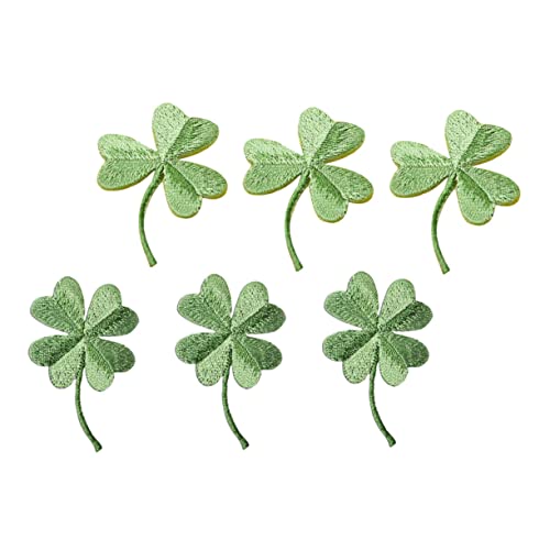 DOITOOL 6 Stück Teiliges Grüne Kleeblatt Bügelflicken aus Gesticktem Selbstklebend und Langlebig zum Reparieren und Dekorieren von Jeans Taschen Hemden und DOITOOL 6 Stück Teiliges Grüne Kleeblatt Bügelflicken aus Gesticktem Selbstklebend und Langlebig zum Reparieren und Dekorieren von Jeans Taschen Hemden und von DOITOOL