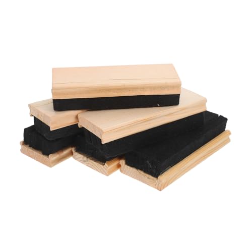 DOITOOL 6 Stück Teiliges Holz Filz Tafelschwämme Vielseitige Reinigungslösung für Kreidetafeln für Schule Büro und Kreative Bastelprojekte DOITOOL 6 Stück Teiliges Holz Filz Tafelschwämme Vielseitige Reinigungslösung für Kreidetafeln für Schule Büro und Kreative Bastelprojekte von DOITOOL