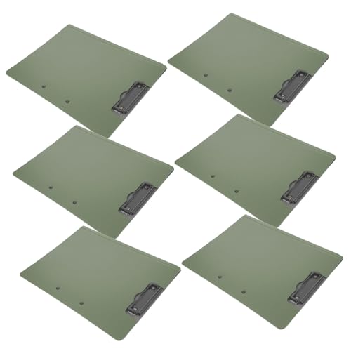 DOITOOL 6 Stück Teiliges Klemmbrett Doppelseitiger Organizer mit Horizontalem und Vertikalem Clip Multifunktionales Schreibbrett für Büro und Konferenzen Militärgrün DOITOOL 6 Stück Teiliges Klemmbrett Doppelseitiger Organizer mit Horizontalem und Vertikalem Clip Multifunktionales Schreibbrett für Büro und Konferenzen Militärgrün von DOITOOL