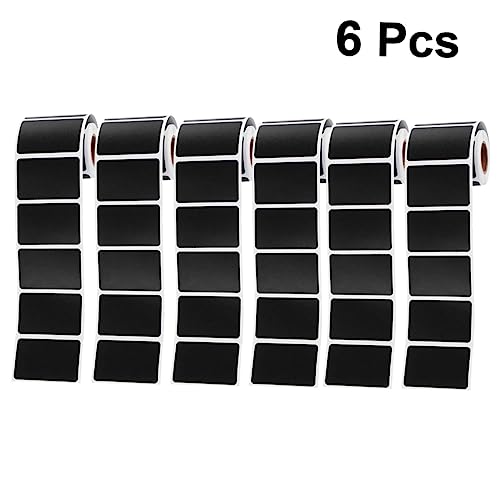 DOITOOL 6 Stück Teiliges Kreidetafel Aufkleber für Gläser Abnehmbare Wasserdichte Etiketten für Gewürz und Vorratsgläser Selbstklebend zur Organisation Küche von DOITOOL