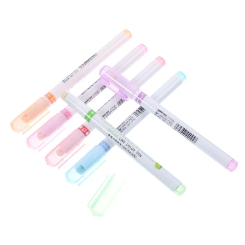DOITOOL 6 Stück Teiliges Marker Stift Set Handgezeichnete Kurvenmarker für Schüler und Bürobedarf Journaling und Dekorieren von Karten Leuchtende Farben für Schnelle von DOITOOL