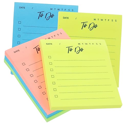 DOITOOL 6 Stück Teiliges Memo Pad Selbstklebende Notizzettel für Schule Büro und Zuhause Farbige Haftnotizen für Dokumente Notizen und Erinnerungen Praktische und von DOITOOL