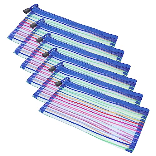 DOITOOL 6 Stück Teiliges Mesh Geldbeutel mit Reißverschluss Vielseitige Aufbewahrungstaschen für Bargeld Dokumente Stifte für Schule Büro und Reisen Langlebig und Leicht Zugänglich DOITOOL 6 Stück Teiliges Mesh Geldbeutel mit Reißverschluss Vielseitige Aufbewahrungstaschen für Bargeld Dokumente Stifte für Schule Büro und Reisen Langlebig und Leicht Zugänglich von DOITOOL