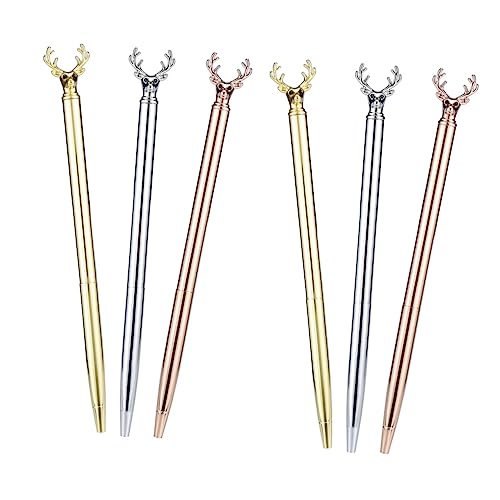 DOITOOL 6 Stück Teiliges Metallkugelschreiber mit Kreative Schul und Büro Kugelschreiber in Gold Silber Roségold Stilvolle Schreibgeräte für Schüler und Alltag DOITOOL 6 Stück Teiliges Metallkugelschreiber mit Kreative Schul und Büro Kugelschreiber in Gold Silber Roségold Stilvolle Schreibgeräte für Schüler und Alltag von DOITOOL