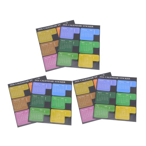 DOITOOL 6 Stück Teiliges Monatsplaner Aufkleber mit Bunten Kalender Index Tabs Selbstklebende Notizbuch Etiketten für Familienplaner Effiziente Terminorganisation und DIY Scrapbooking DOITOOL 6 Stück Teiliges Monatsplaner Aufkleber mit Bunten Kalender Index Tabs Selbstklebende Notizbuch Etiketten für Familienplaner Effiziente Terminorganisation und DIY Scrapbooking von DOITOOL