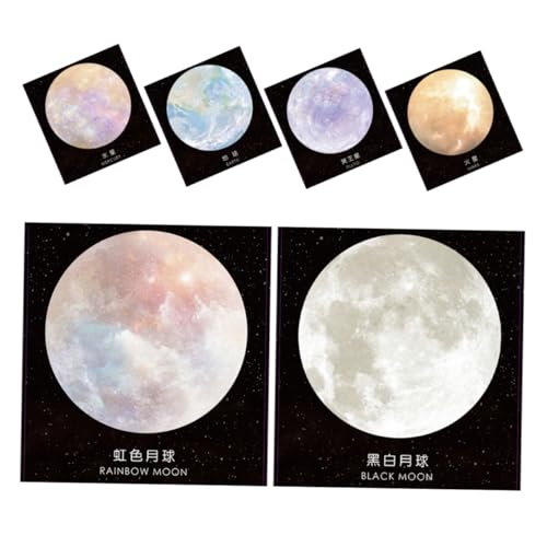 DOITOOL 6 Stück Teiliges Planet Serie Runde Selbstklebende Notizzettel mit Einzigartigem Mond und Planeten Design Kreative Haftnotizen für Schule Büro Home Office Auffällige Beschriftbare DOITOOL 6 Stück Teiliges Planet Serie Runde Selbstklebende Notizzettel mit Einzigartigem Mond und Planeten Design Kreative Haftnotizen für Schule Büro Home Office Auffällige Beschriftbare von DOITOOL
