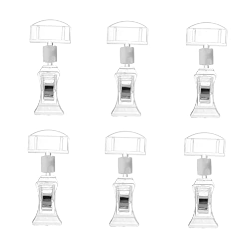DOITOOL 6 Stück Teiliges Preisschildhalter aus Robustem Material Leichter Display Clip mit Einfachem Steckmechanismus Vielseitig Einsetzbar für Supermarkt Geschäft Restaurant und DOITOOL 6 Stück Teiliges Preisschildhalter aus Robustem Material Leichter Display Clip mit Einfachem Steckmechanismus Vielseitig Einsetzbar für Supermarkt Geschäft Restaurant und von DOITOOL