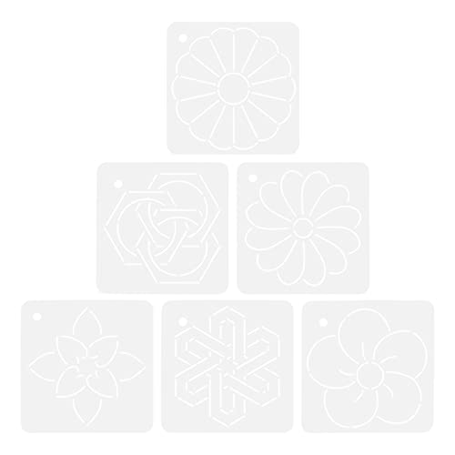 DOITOOL 6 Stück Teiliges Quilting Lineal Acryl Nähschablonen für Diy Patchwork und Kreative Projekte Vielseitig Einsetzbar für Stoffgestaltung und Professionelle Ergebnisse von DOITOOL
