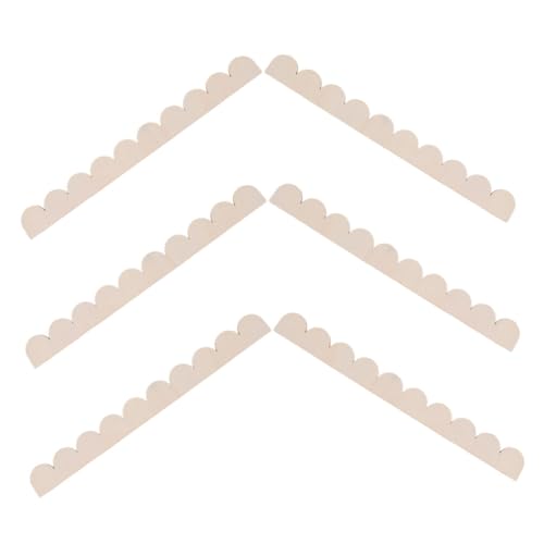 DOITOOL 6 Stück Teiliges Scalloped Holzleisten Unbehandelt Diy Türrahmen Holzleiste Dekorative Wand und Schrankverkleidung für Wohnkultur DOITOOL 6 Stück Teiliges Scalloped Holzleisten Unbehandelt Diy Türrahmen Holzleiste Dekorative Wand und Schrankverkleidung für Wohnkultur von DOITOOL