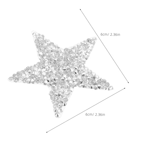 DOITOOL 6 Stück Teiliges Stern Strass Bügelbilder Selbstklebende Glitzer Applikationen für DIY Kleidung Vielseitig für Textilien Leder Langlebige Modeveredelung für Jeans Taschen Party DOITOOL 6 Stück Teiliges Stern Strass Bügelbilder Selbstklebende Glitzer Applikationen für DIY Kleidung Vielseitig für Textilien Leder Langlebige Modeveredelung für Jeans Taschen Party von DOITOOL