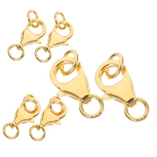 DOITOOL 6 Stück Teiliges Vergoldeter Karabinerverschlüsse und Offenen Biegeringen für Schmuckherstellung Langlebige DIY Anhängerverbinder Geeignet für Halsketten und Armbänder DOITOOL 6 Stück Teiliges Vergoldeter Karabinerverschlüsse und Offenen Biegeringen für Schmuckherstellung Langlebige DIY Anhängerverbinder Geeignet für Halsketten und Armbänder von DOITOOL