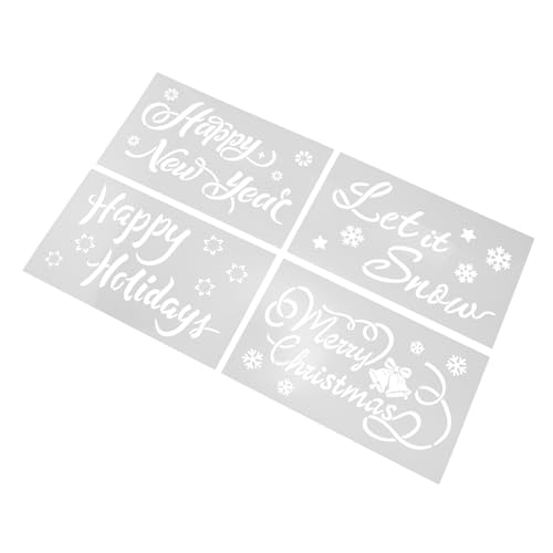 DOITOOL 6 Stück Teiliges Weihnachts Malschablonen Set aus Wasserfestem Kunststoff Wiederverwendbar Leichtes Diy Zeichenschablonen Set für Handarbeiten Geschenkdekoration und Festliche DOITOOL 6 Stück Teiliges Weihnachts Malschablonen Set aus Wasserfestem Kunststoff Wiederverwendbar Leichtes Diy Zeichenschablonen Set für Handarbeiten Geschenkdekoration und Festliche von DOITOOL