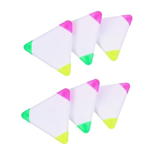 DOITOOL 6 Stück Textmarker bürstchen matebrush Farbige Stifte marker pen Geschenkidee bunt geformt Markierungen für süße Stifte kreative Markierungen Fluoreszenzstifte Plastik Colorful von DOITOOL