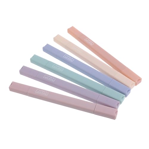 DOITOOL 6 Stück Textmarker farbig Planke Highlighter pastell Stift feine Spitze Markierungen Mark Stifte Markierstift beachten kleiner Highlighter bunter Filzstift Plastik DOITOOL 6 Stück Textmarker farbig Planke Highlighter pastell Stift feine Spitze Markierungen Mark Stifte Markierstift beachten kleiner Highlighter bunter Filzstift Plastik von DOITOOL