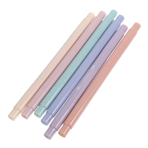 DOITOOL 6 Stück Textmarker löschbare Stifte goldener Stift Tipp multi Ultra büroartikel büromaterial bürozubehör Geschenkidee Schulsammelalbum-Marker Markieren Sie Buchmarkierungen Plastik von DOITOOL