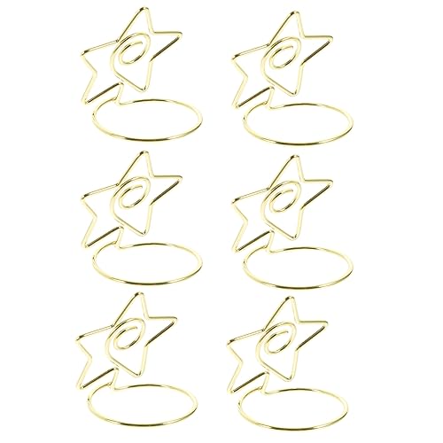 DOITOOL 6 Stück Tischkartenhalter aus Metall Elegante Fotohalter für Hochzeiten und Partys Vielseitige Kartenclips für Tischdekoration Stabil und Tragbar für Memos und Bilder DOITOOL 6 Stück Tischkartenhalter aus Metall Elegante Fotohalter für Hochzeiten und Partys Vielseitige Kartenclips für Tischdekoration Stabil und Tragbar für Memos und Bilder von DOITOOL