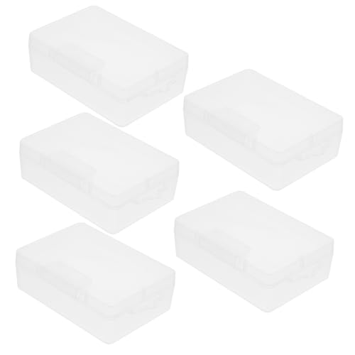 DOITOOL 6 Stück Transparente Kunststoff Organizer Boxen für Schmuck und Bastelmaterialien Mini Aufbewahrungsbehälter für Perlen Ohrringe Haarspangen von DOITOOL