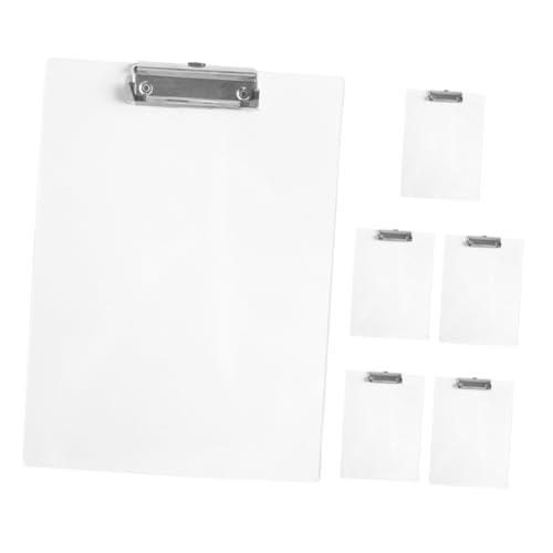 DOITOOL 6 Stück Transparenter Boardclip Konferenz-Schreibtafel Aktenklammer für Papiere Multifunktions-Klemmbrett Klemmbrett-Ordner praktisches Akten-Klemmbrett Büro-Klemmbretter Metall DOITOOL 6 Stück Transparenter Boardclip Konferenz-Schreibtafel Aktenklammer für Papiere Multifunktions-Klemmbrett Klemmbrett-Ordner praktisches Akten-Klemmbrett Büro-Klemmbretter Metall von DOITOOL
