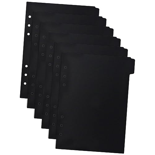 DOITOOL 6 Stück Trennblätter für Ordner Trennwand für Notizbücher a5 Ordner Seitenteiler mit Reitern Tab Spiral- Notizbuch Loseblatt-Marker Notizblock-Trennlaschen pp Black DOITOOL 6 Stück Trennblätter für Ordner Trennwand für Notizbücher a5 Ordner Seitenteiler mit Reitern Tab Spiral- Notizbuch Loseblatt-Marker Notizblock-Trennlaschen pp Black von DOITOOL