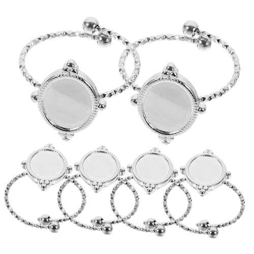 DOITOOL 6 Stück Verstellbare Ringrohlinge für Diy Schmuckherstellung Blanko Fingerringe Projekte und Personalisierte Designs DOITOOL 6 Stück Verstellbare Ringrohlinge für Diy Schmuckherstellung Blanko Fingerringe Projekte und Personalisierte Designs von DOITOOL