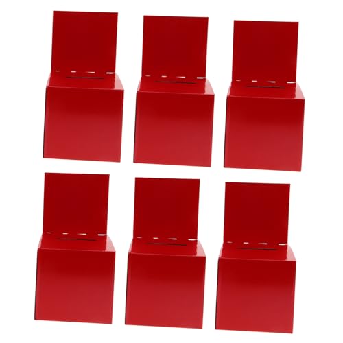 DOITOOL 6 Stück Wahlurne Gastronomie Groß Personifizieren Braut Golden Andenken Honig Sammlung Für Party Rosa Hochzeit Gäste Gruß Aufbewahrungsboxen Rot Papier DOITOOL 6 Stück Wahlurne Gastronomie Groß Personifizieren Braut Golden Andenken Honig Sammlung Für Party Rosa Hochzeit Gäste Gruß Aufbewahrungsboxen Rot Papier von DOITOOL
