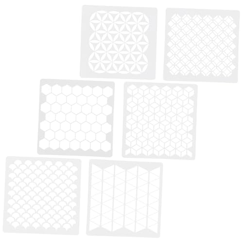DOITOOL 6 Stück Wandmalerei-Vorlage für Bienenwabe Kunst schablonen Malvorlagentafel Farbspritzschablone Wandmalerei Vorlage Weiß DOITOOL 6 Stück Wandmalerei-Vorlage für Bienenwabe Kunst schablonen Malvorlagentafel Farbspritzschablone Wandmalerei Vorlage Weiß von DOITOOL